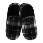 Mens Alpine Plaid Slipper Snoozies Black