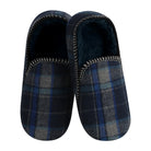 Mens Alpine Plaid Slipper Snoozies Blue