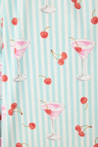 women's mint flannel nightshirt with drinks print pj salvage
