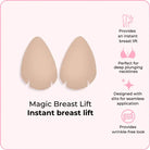 Magic Breast Lift product with features on a pink background