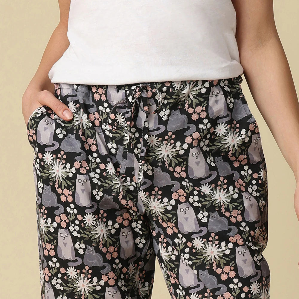 Kitty Cat 100% Cotton Pant in a Bag Pajama Bottom