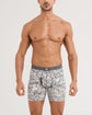 SAXX Vibe Xtra Soft Comfort Boxer Brief Marble Camo print front on model — Cloud Nine Pajamas Edmonton