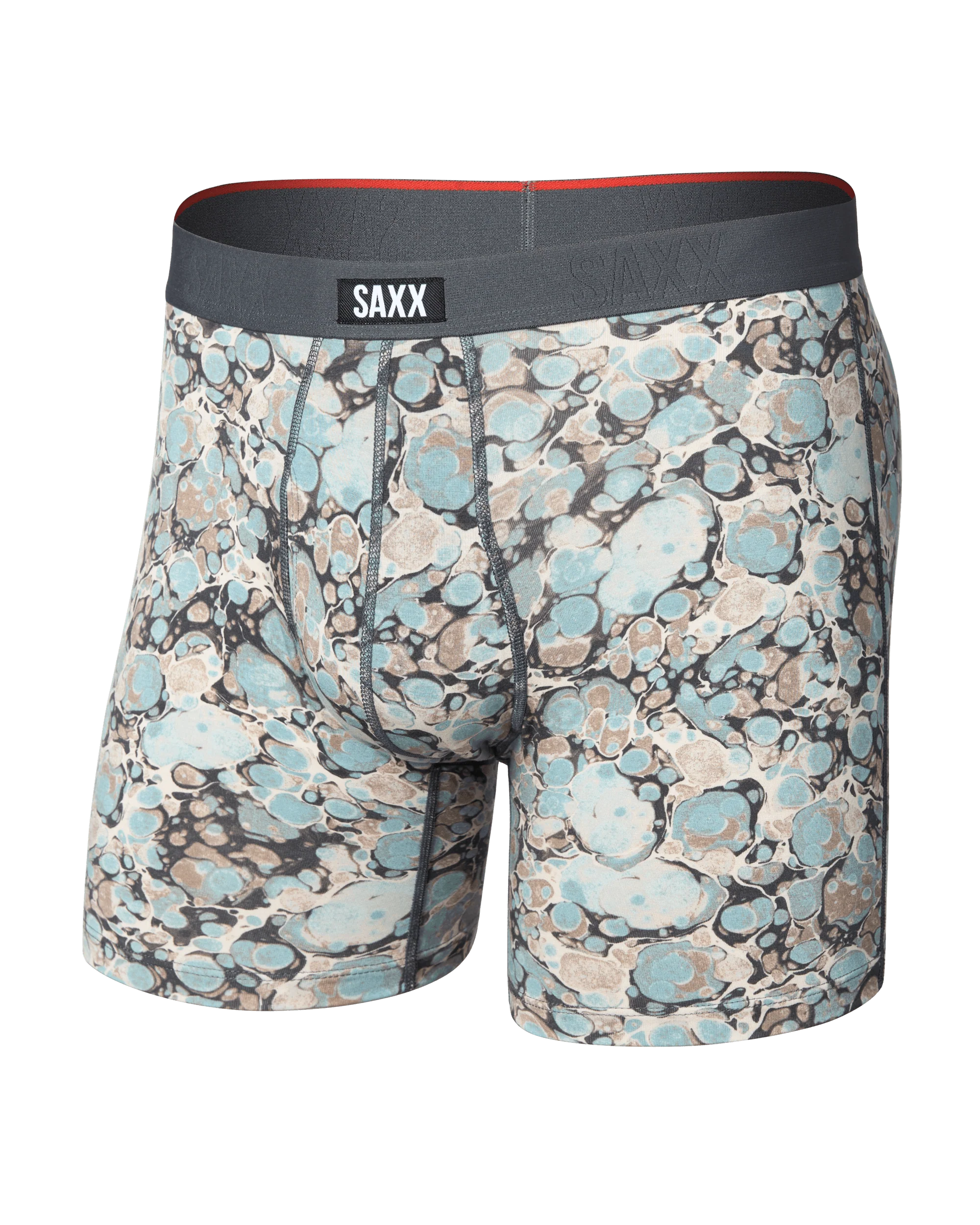 SAXX Vibe Xtra Soft Boxer Brief Marble Camo print off figure — Cloud Nine Pajamas