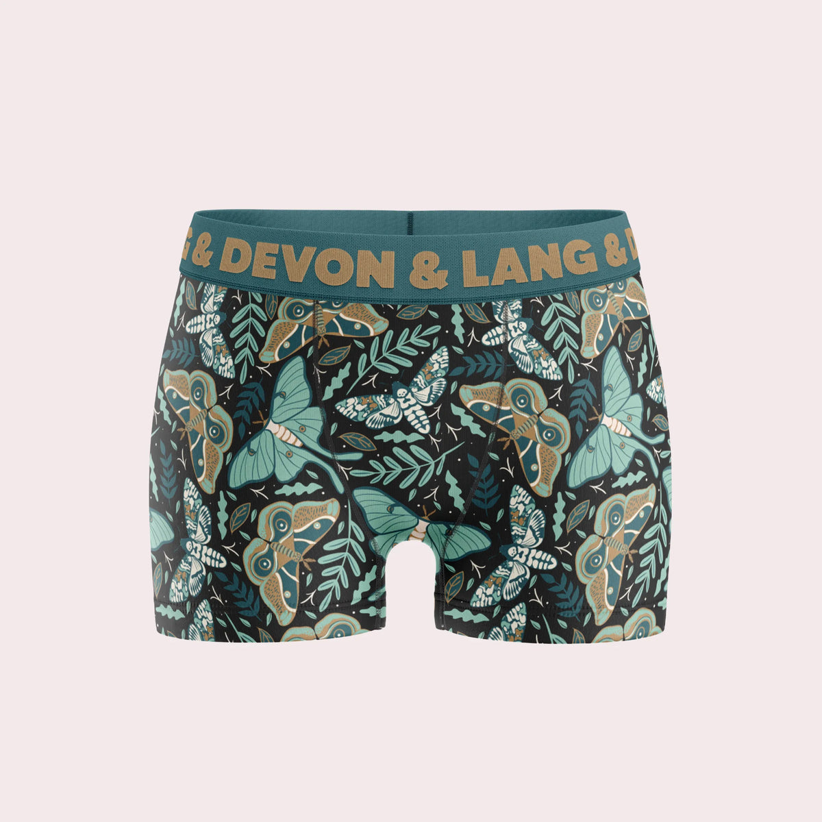 Devon + Lang Bria Boyshort in Midnight Moths print — Cloud Nine Pajamas Edmonton
