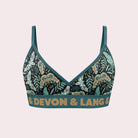 Devon + Lang Bria Wireless Bralette in Midnight Moths print — Cloud Nine Pajamas Edmonton