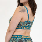 Devon + Lang Bria Wireless Bralette in Midnight Moths print — Cloud Nine Pajamas Edmonton
