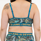 Devon + Lang Bria Wireless Bralette in Midnight Moths print — Cloud Nine Pajamas Edmonton