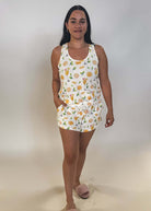 Mimosa Me Drink Print Tank + Short PJ Set PJ SALVAGE