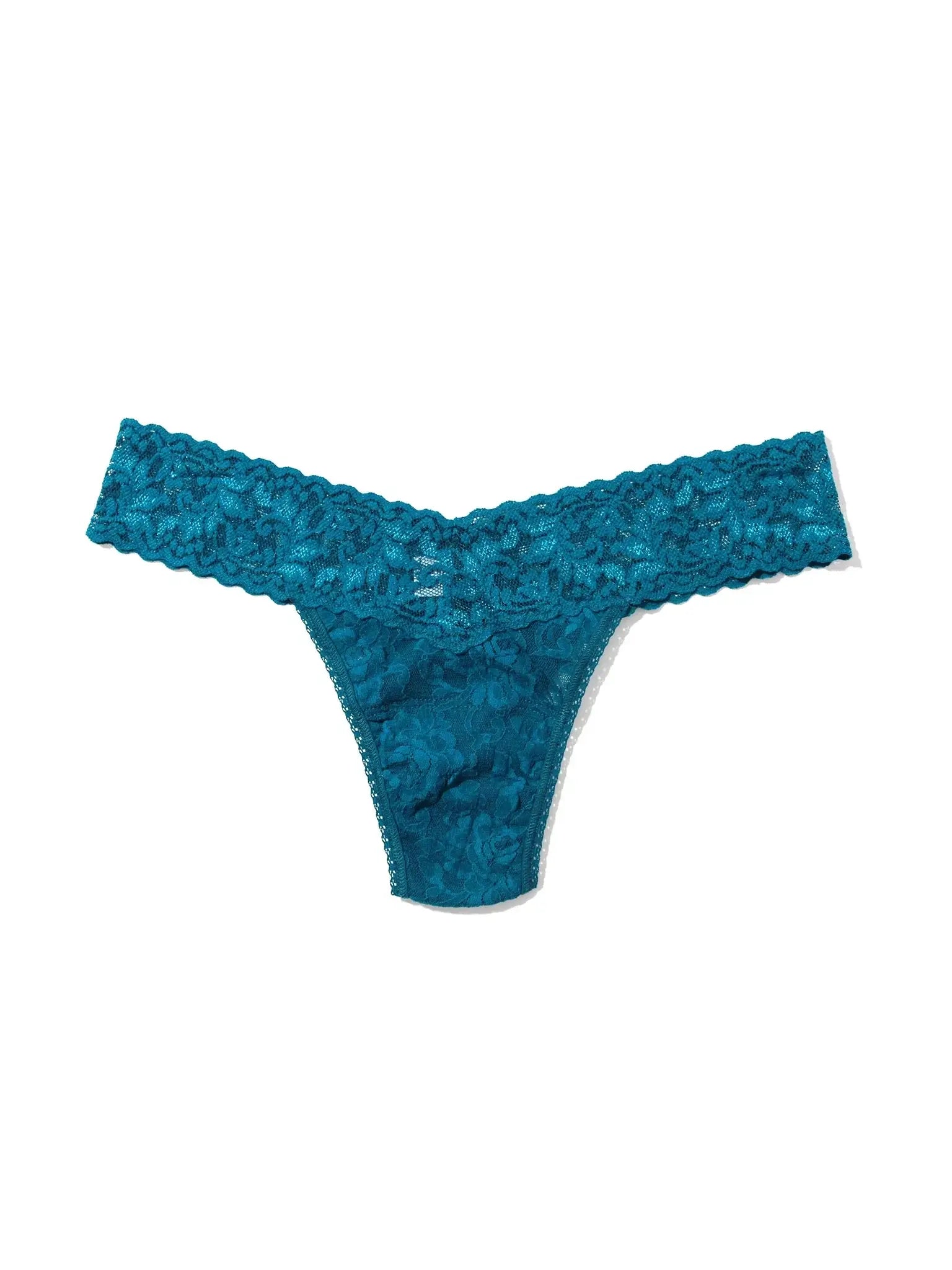 north pole green lace low rise thong hanky panky