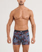 SAXX Vibe Xtra Soft Comfort Boxer Brief Night Garden floral print front on model — Cloud Nine Pajamas Edmonton