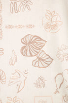 PJ Salvage Palms Away baby waffle knit tank and jogger set in peachy botanical palm print — Cloud Nine Pajamas Edmonton