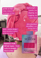 Remove It Quick Dry Microfiber Hair Towel Wrap – Anti-Frizz