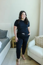 Black Beauty Tee & Jogger Lounge Set Bamboo | Georgia Rylan 
