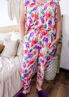 Flutter Top & Jogger PJ Set - Bamboo | Blooming Love georgia rylan 
