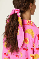 PJ Salvage Brunch Club flannel set hair wrap detail — Cloud Nine Pajamas