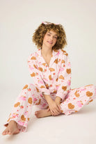 Women's parisian breakfast flannel pj set PJ Salvage