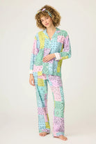 women's multicolour bandana flannel pj set pj salvage