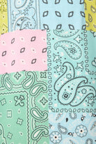 Howdy Honey paisley print fabric in pastel colors for the Flannel PJ Set from PJ SALVAGE.