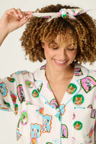 PJ Salvage Picture Purrfect 3-piece set with hair wrap included — Cloud Nine Pajamas