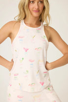 women's pink striped cocktail pj set pj salvage