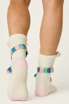 PJ Salvage Polar Bear Socks gripper soles detail — Cloud Nine Pajamas