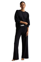 women's loungewear set black iconic logo with boxer waistband Polo Ralph Lauren