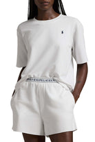 French Terry Short Sleeve Pajama Set WHITE POLO RALPH LAUREN
