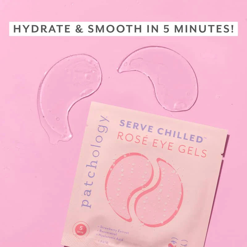 Serve Chilled Rosé Eye Gels | Patchology (Single Pair)