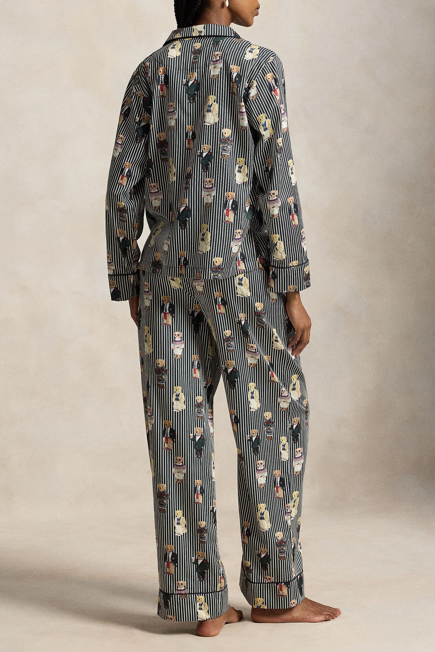 Polo Ralph Lauren Madison Bear Pajama Set back view — Cloud Nine Pajamas