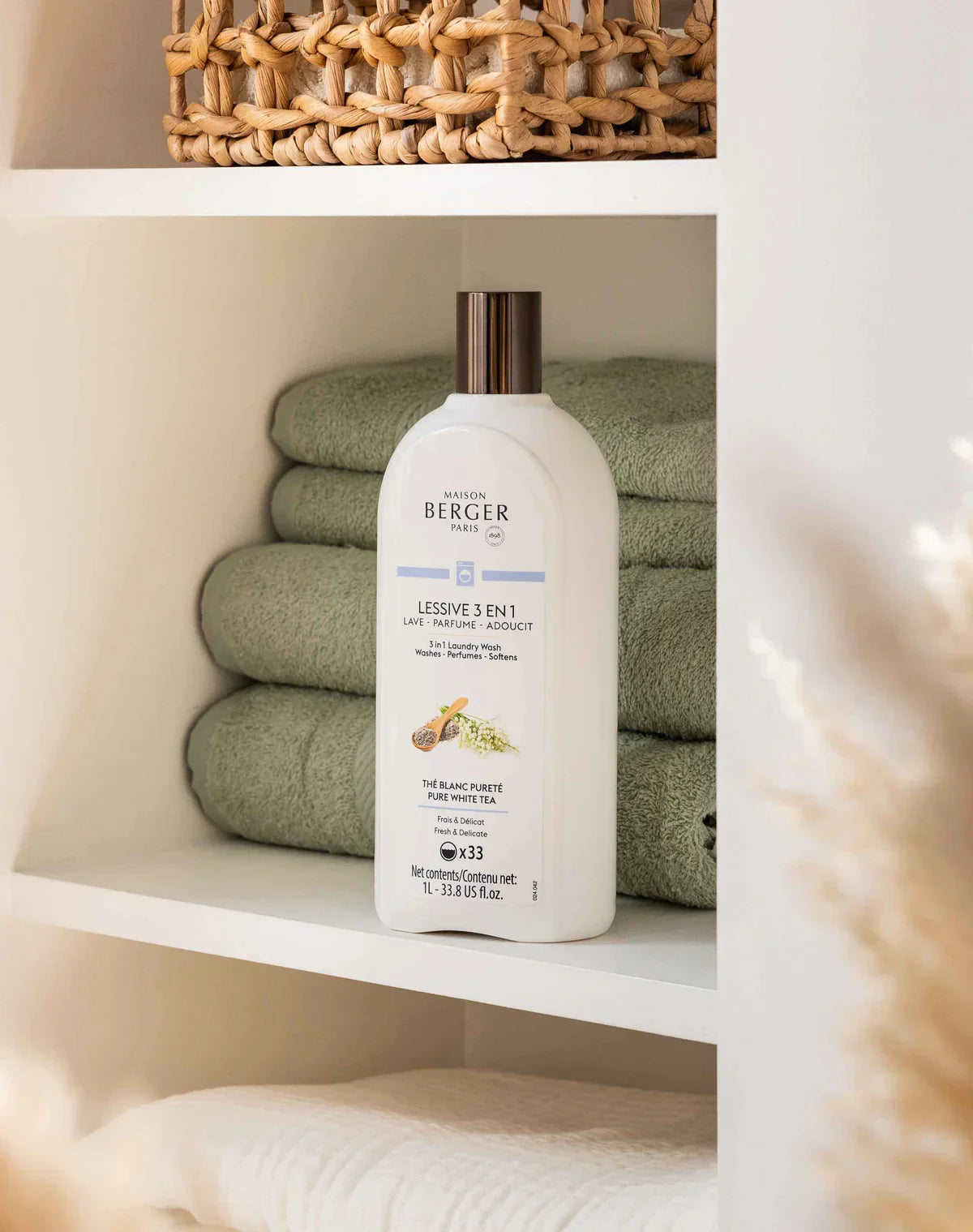 maison berger 3 in 1 laundry wash pure white tea