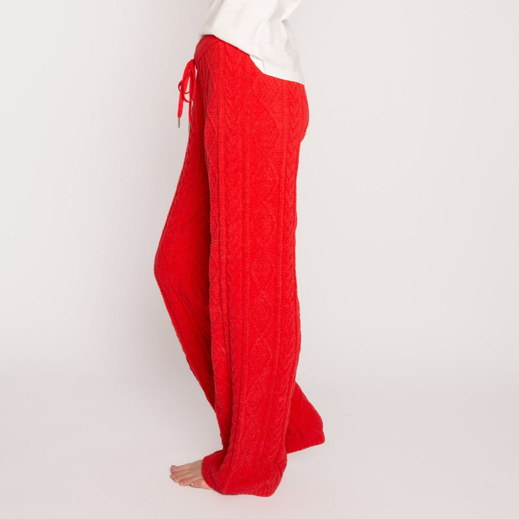 FOREVER FESTIVE PANT | Cable Knit Wide Pant