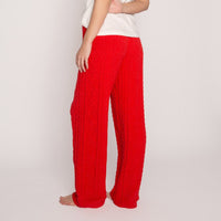 FOREVER FESTIVE PANT | Cable Knit Wide Pant