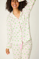 Playful Prints Cotton-Modal Long Sleeve Pajama Set by PJ Salvage in Island Time
