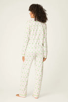 Playful Prints Cotton-Modal Long Sleeve Pajama Set by PJ Salvage in Island Time