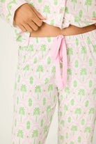 Playful Prints Cotton-Modal Long Sleeve Pajama Set by PJ Salvage in Island Time