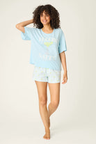 Playful Prints Feeling Salty Graphic Tee by PJ Salvage showing full length on model