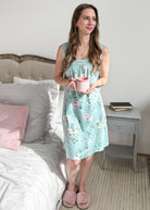 Ringella Floral Ruffle-Trim Nightgown – Romantic, Breathable, Stylish