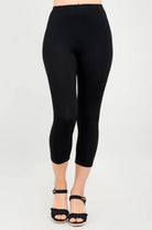 women's bamboo legging capri length soft Blue Sky Clothing Co.