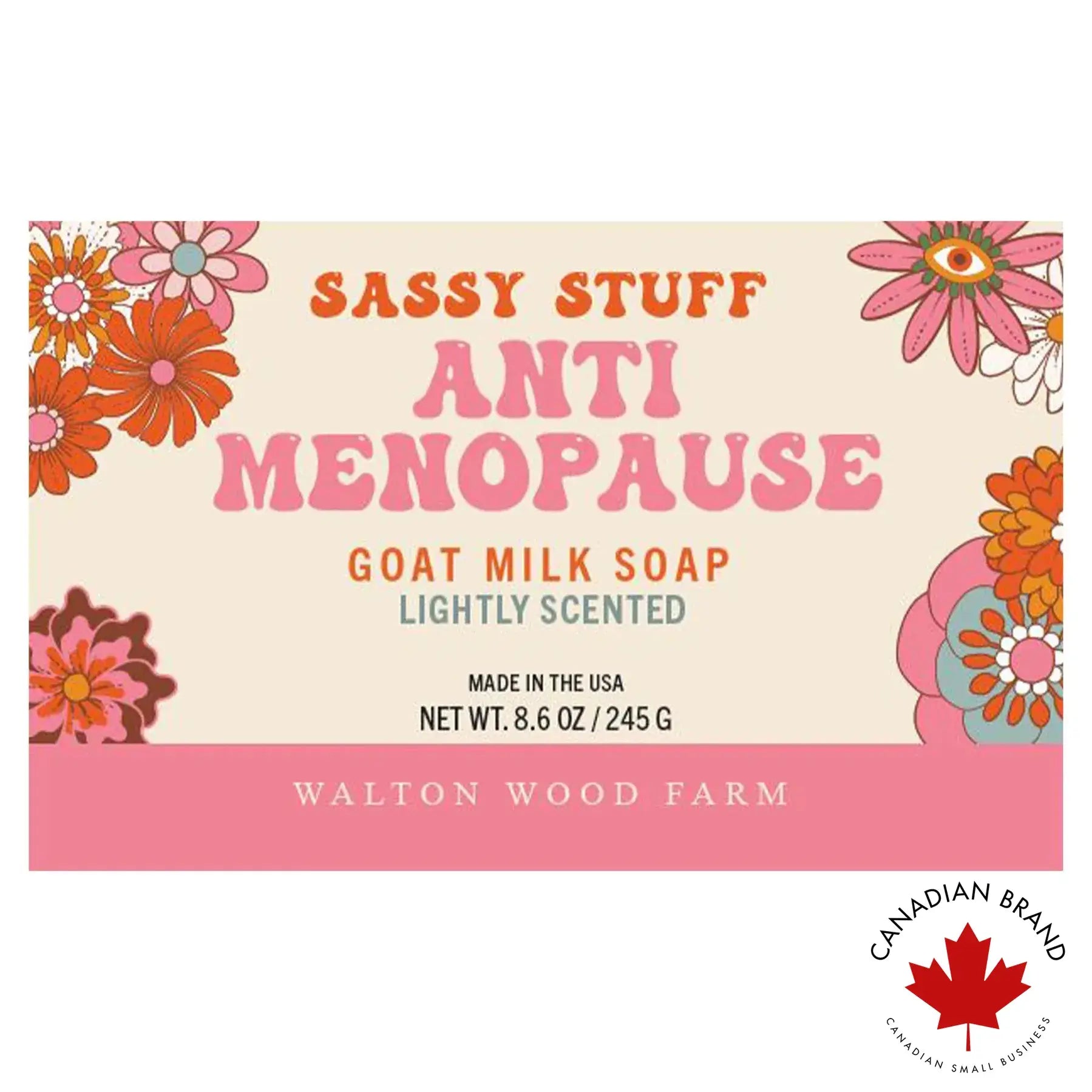 anti-menopause goat milk soap bar Walton Wood Farm