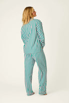 PJ Salvage Ski Bunny Flannel Set model back view — Cloud Nine Pajamas