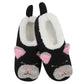 Barnyard Babes Sherpa Animal Slippers Snoozies Black Cat