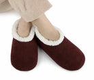 Snoozies Corduroy Memory Foam Plush Slippers CABERNET— Cloud Nine Pajamas