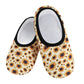 Snoozies Skinnies Lightweight Slipper Socks in Sunflower Print - Non-skid Soles