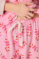 PJ Salvage Sweeter Than Sugar Candy Cane Set pants detail — Cloud Nine Pajamas Edmonton