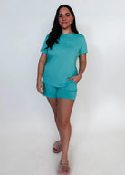 Tee & Short PJ Set - Bamboo | Seafoam