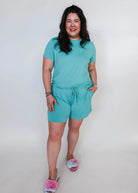 Tee & Short PJ Set - Bamboo | Seafoam