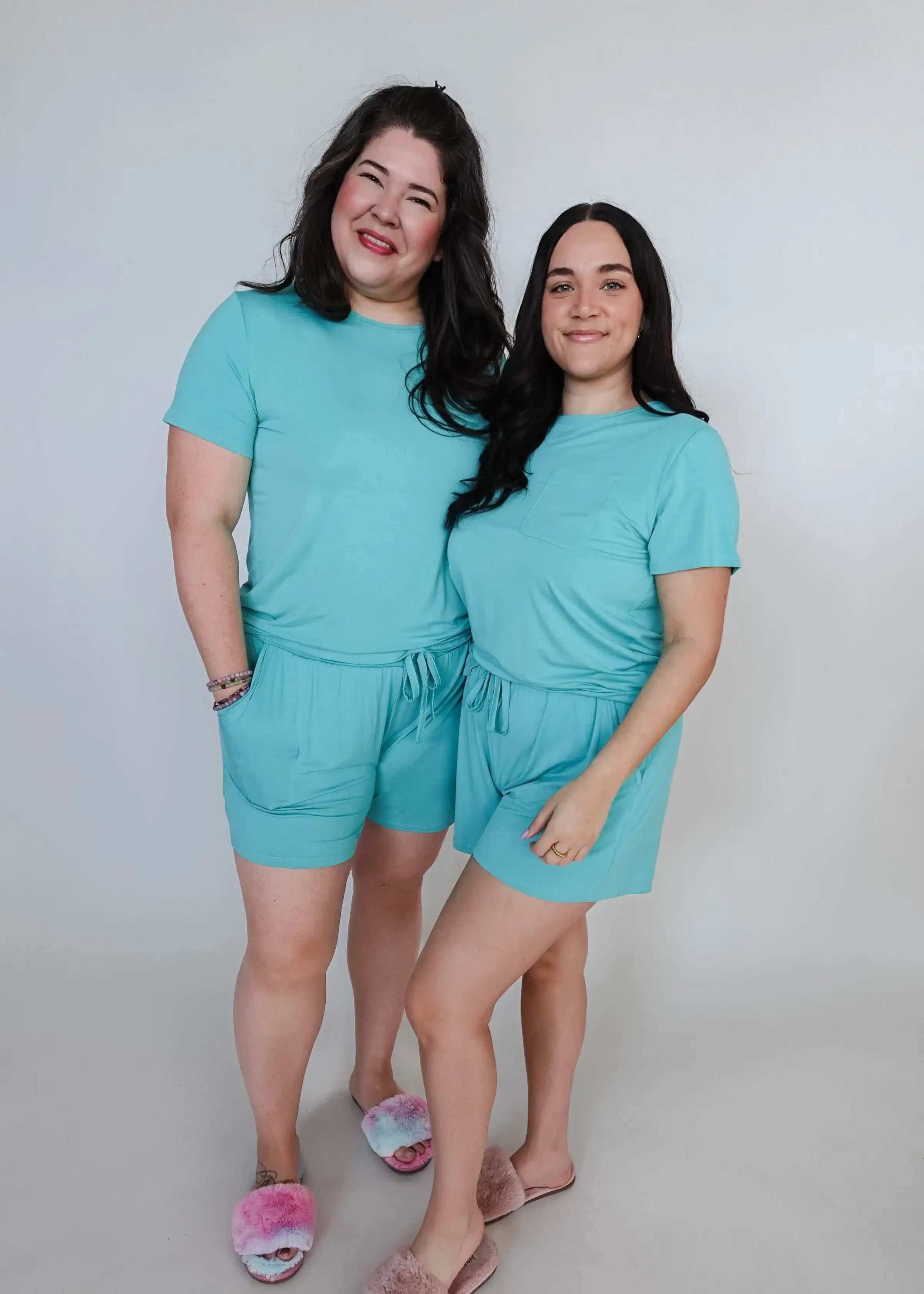 Tee & Short PJ Set - Bamboo | Seafoam