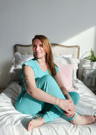 Flutter Top & Jogger PJ Set - Bamboo | Seafoam