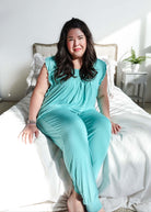 Flutter Top & Jogger PJ Set - Bamboo | Seafoam