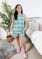 Tropic Like It's Hot Print Tank & Short Bamboo PJ Set